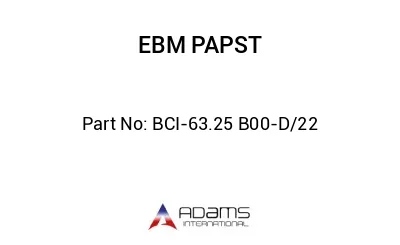 BCI-63.25 B00-D/22 BCI-63.25 B00-D/22