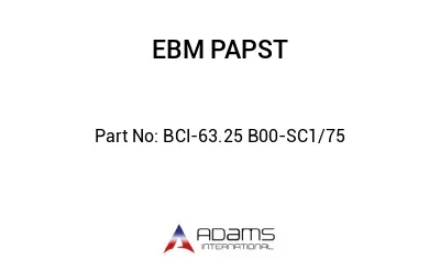 BCI-63.25 B00-SC1/75 BCI-63.25 B00-SC1/75