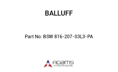 BSW 816-207-03L3-PA									